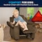 Flash Furniture Kids Recliner, 26" to 39" x 28", Upholstery Color: Brown, Weight Capacity: 90 lb. BT-7985-KID-MIC-BRN-GG - alternate 2